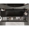 Mexen Orio 160 cm bathroom cabinet with sink Vela, 2 drawers, black gloss/black matte - 91A10-16047-2-BFF70-W23M71