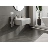 Mexen Rivel bathroom cabinet 70 cm with Vela sink, 1 drawer, fluted, gray matte/white matte - 91A20-07023-1-BF62-W23M01