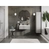 Mexen Rivel bathroom cabinet 80 cm with Otis basin, 1 drawer, fluted, grey matt/white matt - 91A20-08023-1-BF62-W18M01
