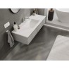Mexen Rivel 120 cm bathroom cabinet with Otis sink, 1 drawer, grooved, gray matte/white matte - 91A20-12023-1-BF62-W18M01