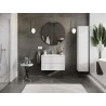 Mexen Orio 80 cm bathroom cabinet with sink Otis, 2 drawers, white gloss - 91A10-08047-2-BFF00-W18M00