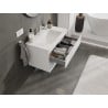 Mexen Orio bathroom cabinet 80 cm with Otis washbasin, 2 drawers, white matte - 91A10-08047-2-BFF01-W18M01