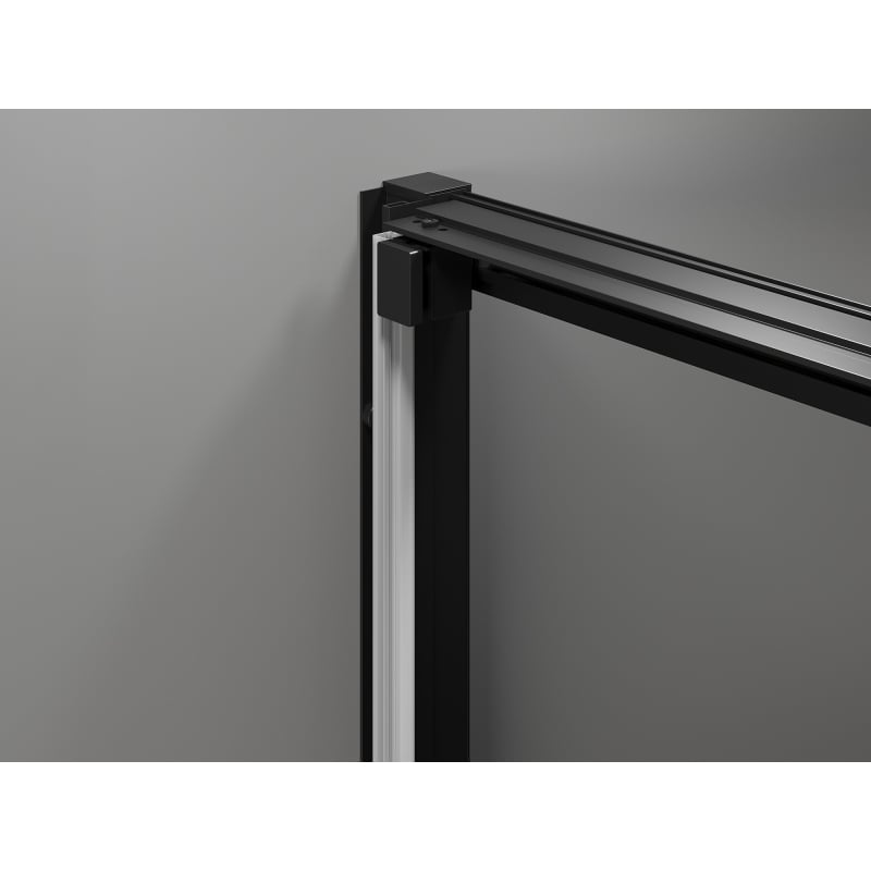 Mexen Exo-3S sliding shower doors 90 cm, transparent, black - 8153-090-000-70-00