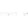 Mexen Loop towel rack, white - 70A71043-20