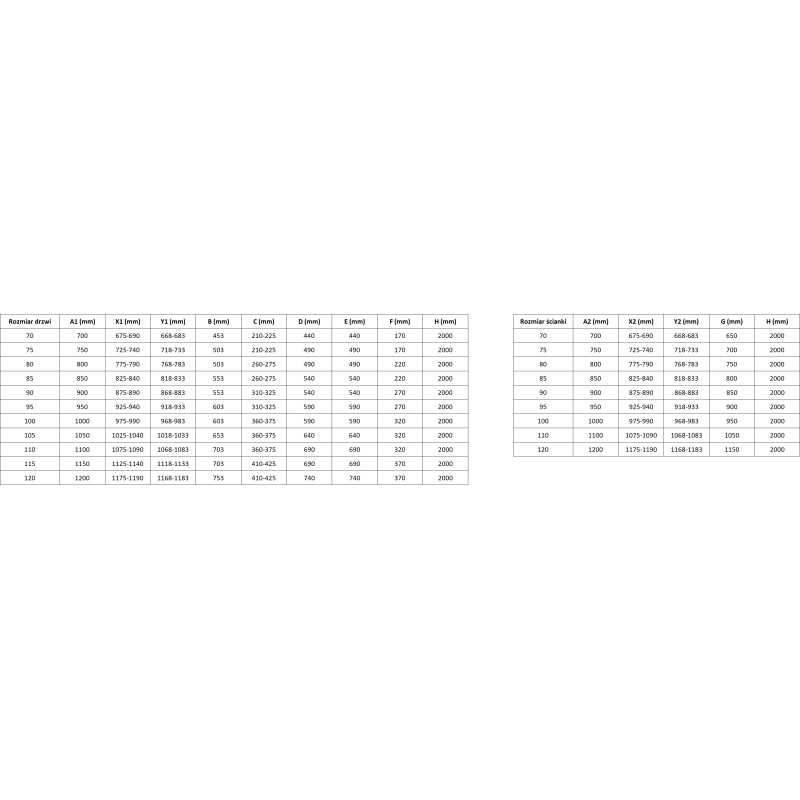 Mexen Mist T 80 x 85 cm Hinged Shower Enclosure, Transparent, Black - 8A4T-080-085-70-00