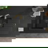 Mexen Matias 1.5-compartment granite sink with a drip tray and kitchen mixer tap Telma, Black - 6502-77-670200-50-B