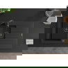 Mexen Matias 1.5-compartment granite sink with a drip tray and kitchen mixer tap Telma, Black - 6502-77-670200-70-B