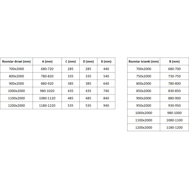 Mexen Exo-BR Duo swing shower cabin 120 x 85 cm, transparent, gold - 8182-120-085-50-00