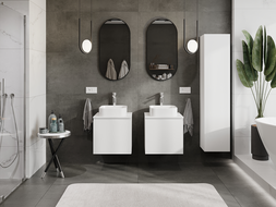 Mexen Orio bathroom cabinet for washbasin 50 cm, 1 drawer, white matte - 91A10-05047-1-BF01