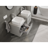 Mexen Orio bathroom cabinet under-washbasin 50 cm, 2 drawers, matte grey - 91A10-05047-2-BFF62