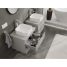 Mexen Orio 60 cm Vanity Unit, 2 Drawers, Matte Grey - 91A10-06047-2-BFF62