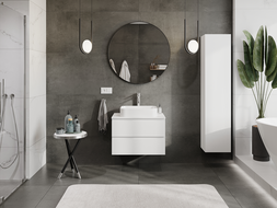 Mexen Orio 70 cm bathroom cabinet, 2 drawers, white matte - 91A10-07047-2-BFF01