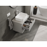 Mexen Orio bathroom cabinet for washbasin 70 cm, 2 drawers, grey matt - 91A10-07047-2-BFF62