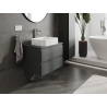 Mexen Orio bathroom cabinet under sink 70 cm, 2 drawers, matte graphite - 91A10-07047-2-BFF66