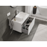 Mexen Orio bathroom vanity unit 80 cm, 1 drawer, white gloss - 91A10-08047-1-BF00