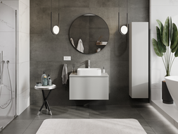 Mexen Orio bathroom cabinet for washbasin 80 cm, 1 drawer, grey matte - 91A10-08047-1-BF62