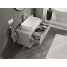 Mexen Orio bathroom cabinet under washbasin 90 cm, 2 drawers, matte grey - 91A10-09047-2-BFF62