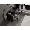 Mexen Orio bathroom cabinet under-sink 100 cm, 2 drawers, black gloss - 91A10-10047-2-BFF70