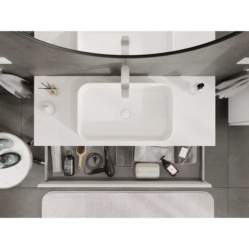 Mexen Orio Bathroom Cabinet Under Sink 120 cm, 2 Drawers, White Matte - 91A10-12047-2-BFF01