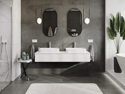 Mexen Orio bathroom cabinet for under sink 160 cm, 1 drawer, white matte - 91A10-16023-1-BF01