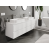 Mexen Orio bathroom vanity unit 160 cm, 2 drawers, white matte - 91A10-16047-2-BFF01