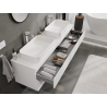 Mexen Orio bathroom vanity unit 160 cm, 2 drawers, white matte - 91A10-16047-2-BFF01