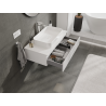 Mexen Rivel bathroom cabinet under sink 90 cm, 1 drawer, grooved, white matte - 91A20-09023-1-BF01