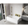 Mexen Mist shower screen 1-wing 90 x 150 cm, transparent, gold - 8A9-090-001-50-00