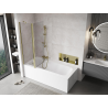 Mexen Mist 2-wing bath screen 110 x 150 cm, transparent, gold - 8A9-110-011-50-00