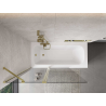 Mexen Mist 2-panel shower screen 120 x 150 cm, transparent, gold - 8A9-120-011-50-00