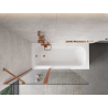 Mexen Mist 2-panel bath screen 120 x 150 cm, transparent, brushed copper - 8A9-120-011-65-00