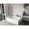 Mexen Mist L 2-wing bath screen 100 x 150 cm, transparent, chrome - 8A9L-100-011-01-00