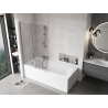 Mexen Mist L Bath Screen 2-panel 110 x 150 cm, transparent, chrome - 8A9L-110-011-01-00