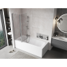 Mexen Mist L Bath Screen 2-panel 110 x 150 cm, transparent, chrome - 8A9L-110-011-01-00