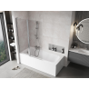 Mexen Mist L bath screen 2-wing 120 x 150 cm, transparent, chrome - 8A9L-120-011-01-00