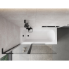 Mexen Mist L 2-wing bath screen 120 x 150 cm, transparent, black - 8A9L-120-011-70-00