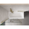Mexen Mist 2-wing Left Shower Screen 110 x 150 cm, Transparent, Gold - 8A9-110-002-50-00-L