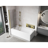 Mexen Mist 2-wing left shower partition 120 x 150 cm, transparent, gold - 8A9-120-002-50-00-L