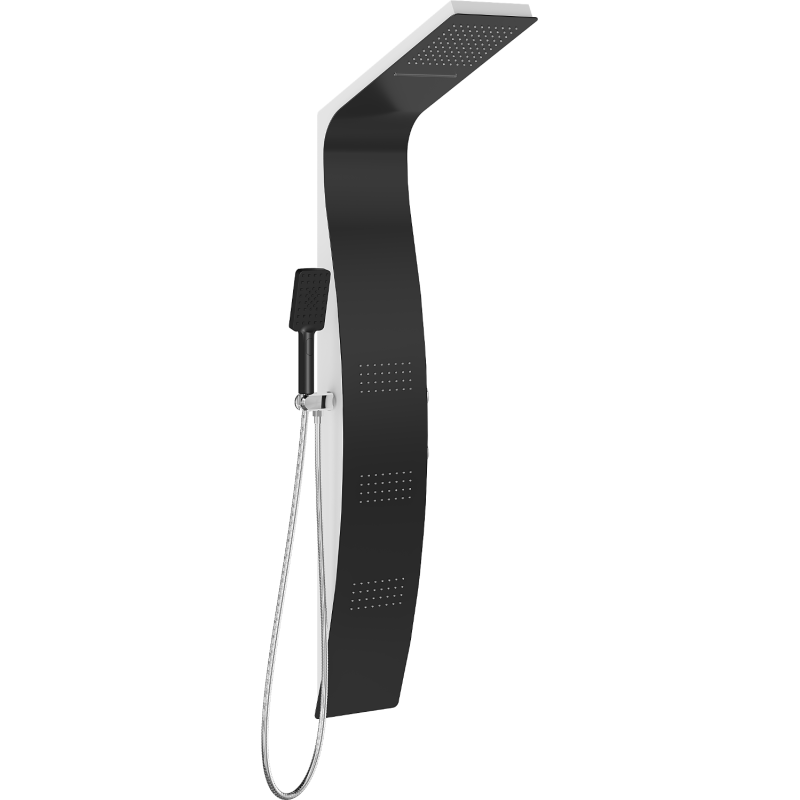 Mexen Bali shower panel, black/white - 7622-03-71