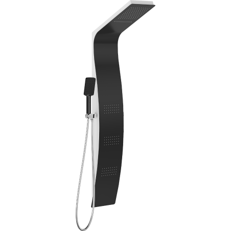 Mexen Bali shower panel, black/white - 7622-03-71