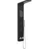 Mexen Navas shower panel, black - 7627-02-70