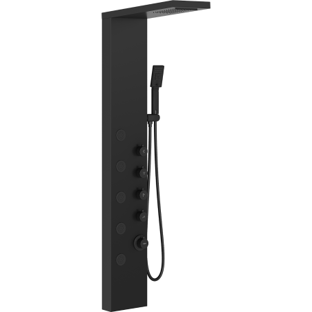 Mexen Lando shower panel, black - 7611-04-70