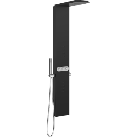 Mexen Omar shower panel, black - 7610-03-70