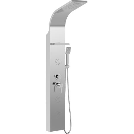 Mexen Borg shower panel, chrome - 7615-03-00