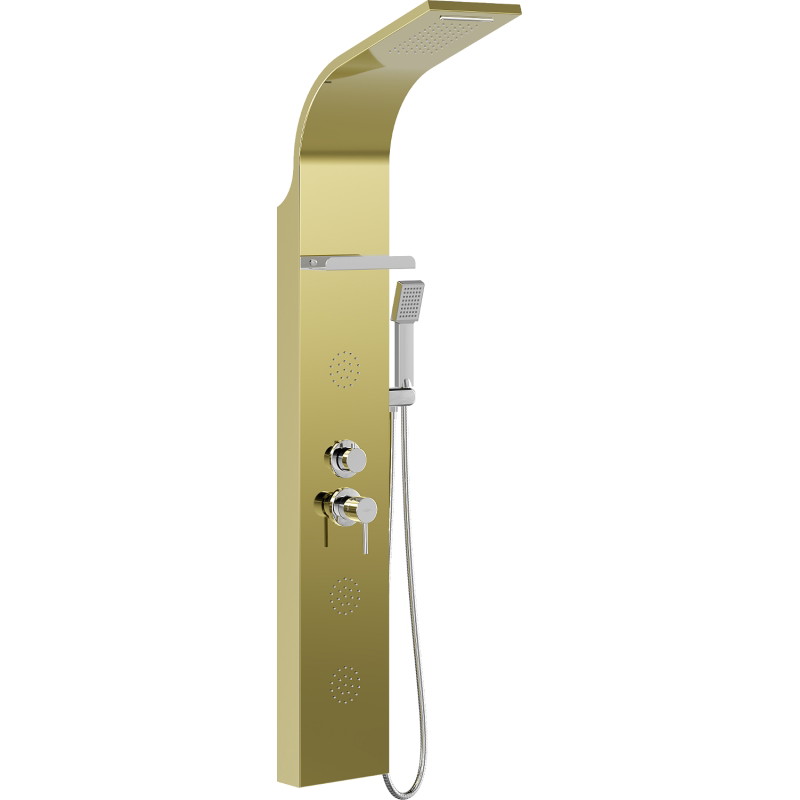 Mexen Borg golden shower panel - 7615-03-50