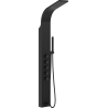Mexen Timor shower panel with spout, black - 7621-04-70