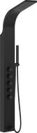 Mexen Timor shower panel with spout, black - 7621-04-70