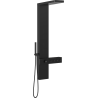 Mexen Natan shower panel with spout, black - 7626-04-70