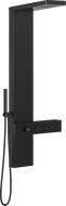 Mexen Natan shower panel with spout, black - 7626-04-70