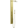 Mexen Ivo shower panel with spout, gold - 7608-03-50